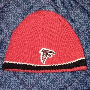 2003 Reversible Reebok Atlanta Falcons Winter Beanie Skull Skully Hat Vintage